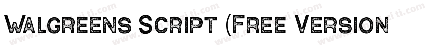 Walgreens Script (Free Version)字体转换